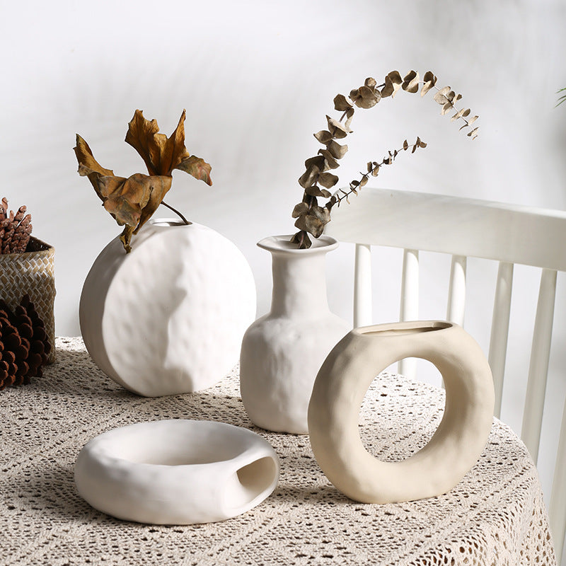 Scandinavian Style Primitive Ceramics Vases Ornaments - MoisArts 